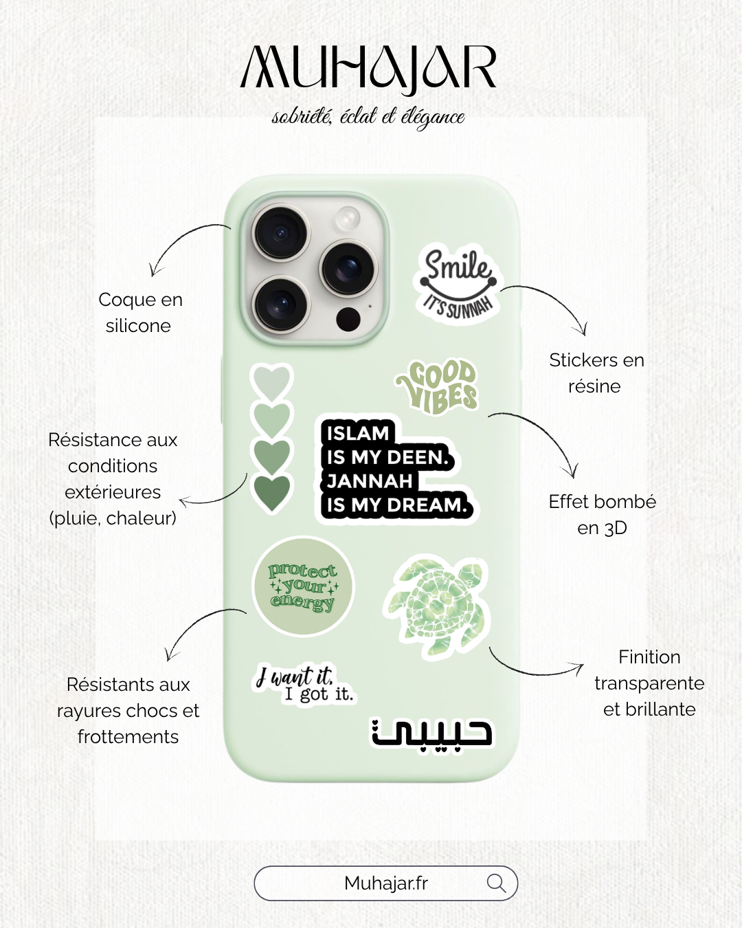 Planche Stickers - Green vibe
