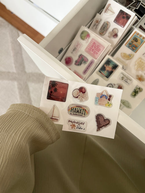 Planche de Stickers - Golden Sunset
