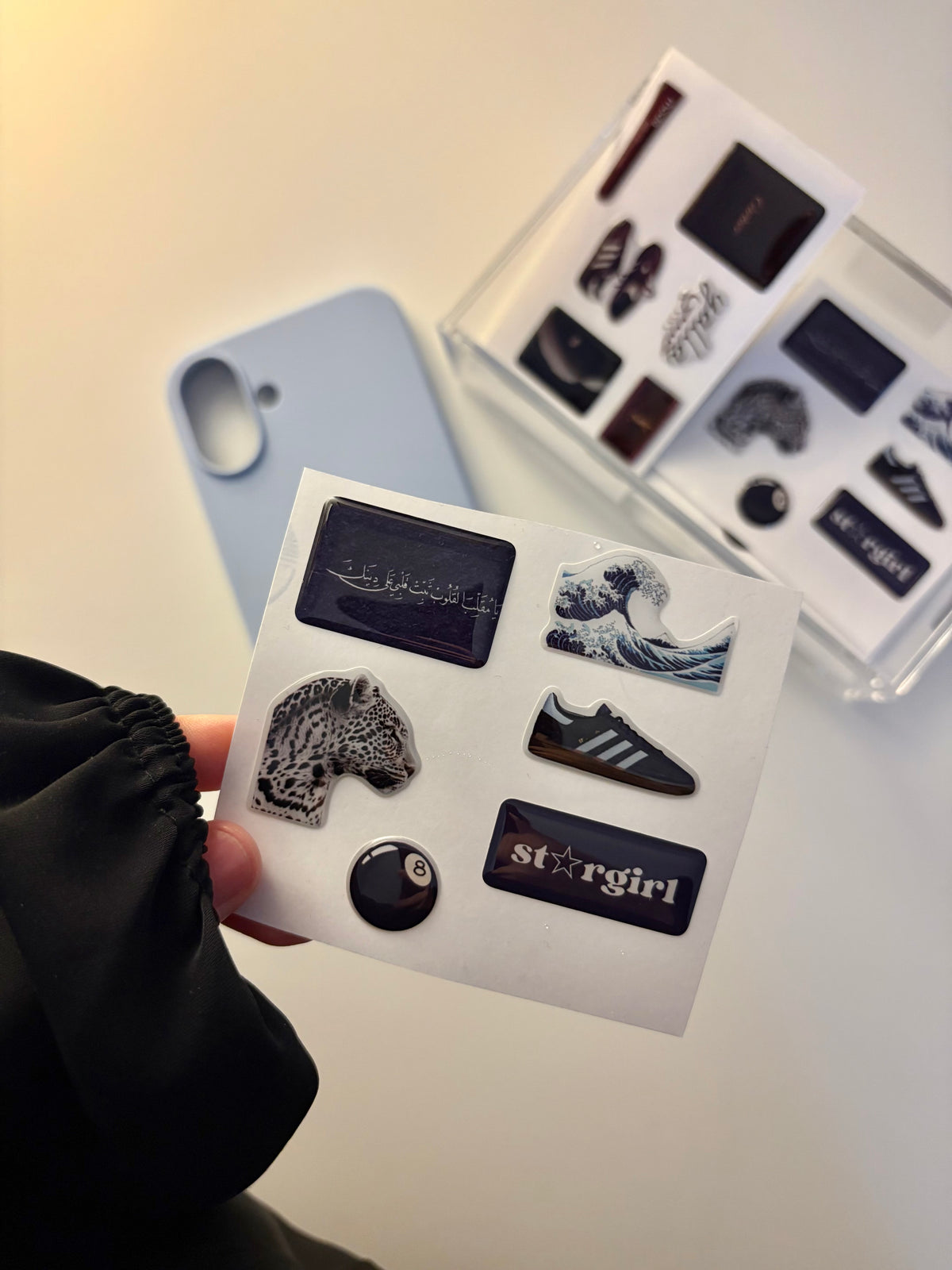 Planche de stickers - blue mood