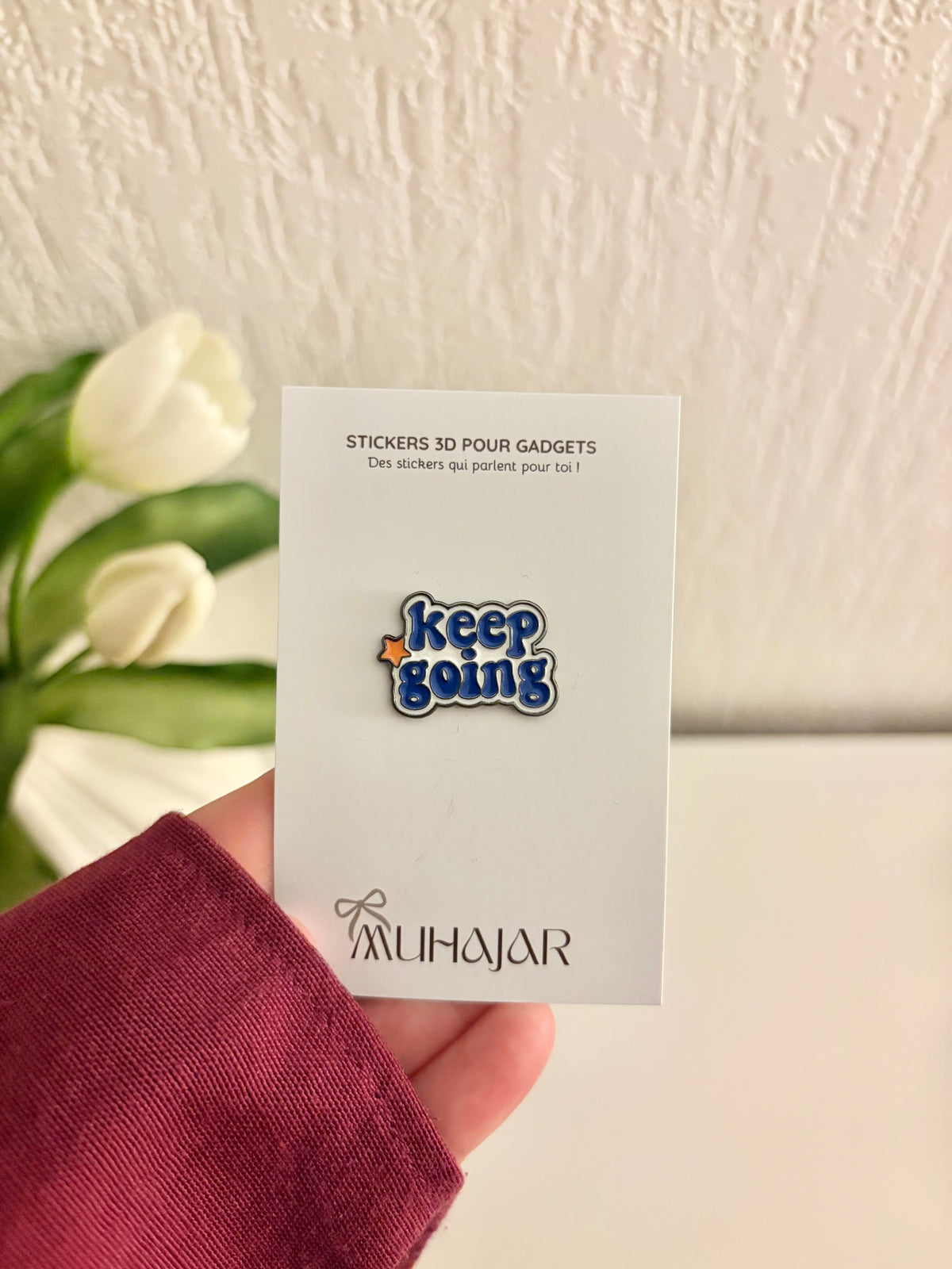 Stickers métal - Keep going