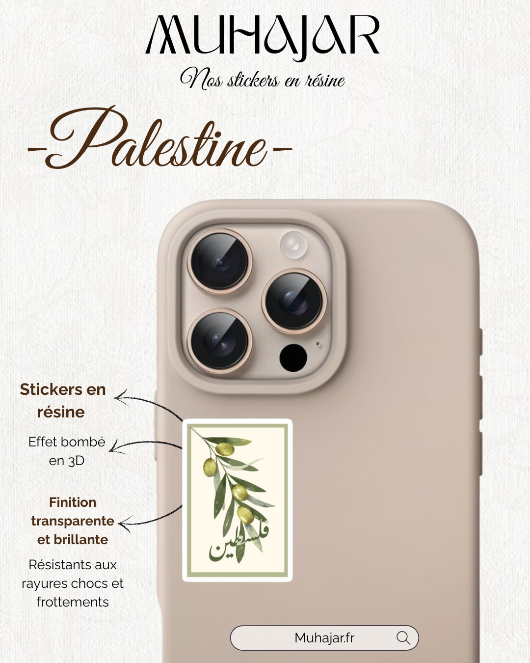 Stickers résine - Palestine