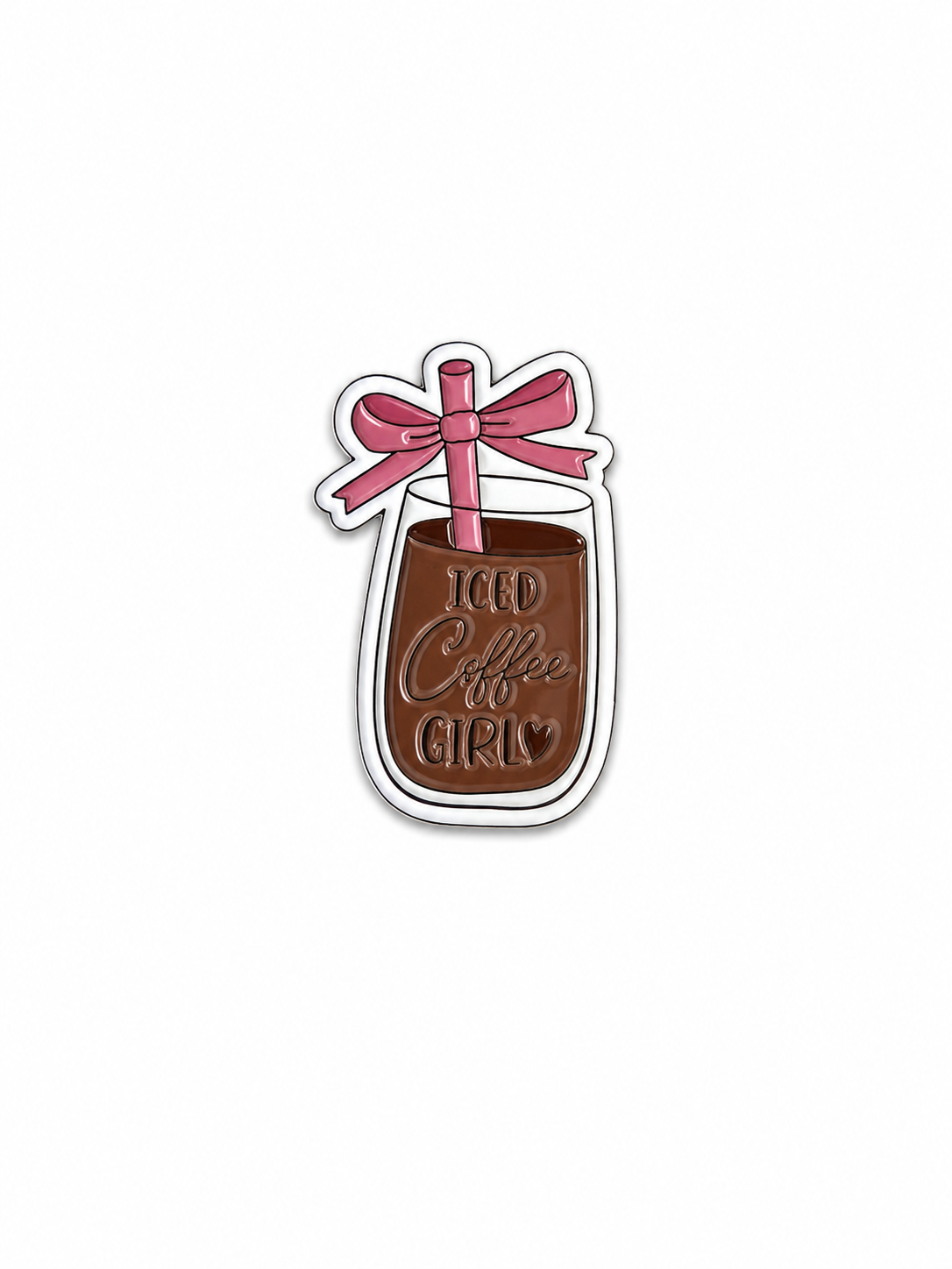 Stickers métal - Café Girly